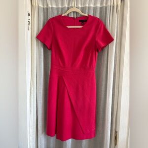 Banana Republic Hot Pink Fuchsia Midi Professional Dress Size 6